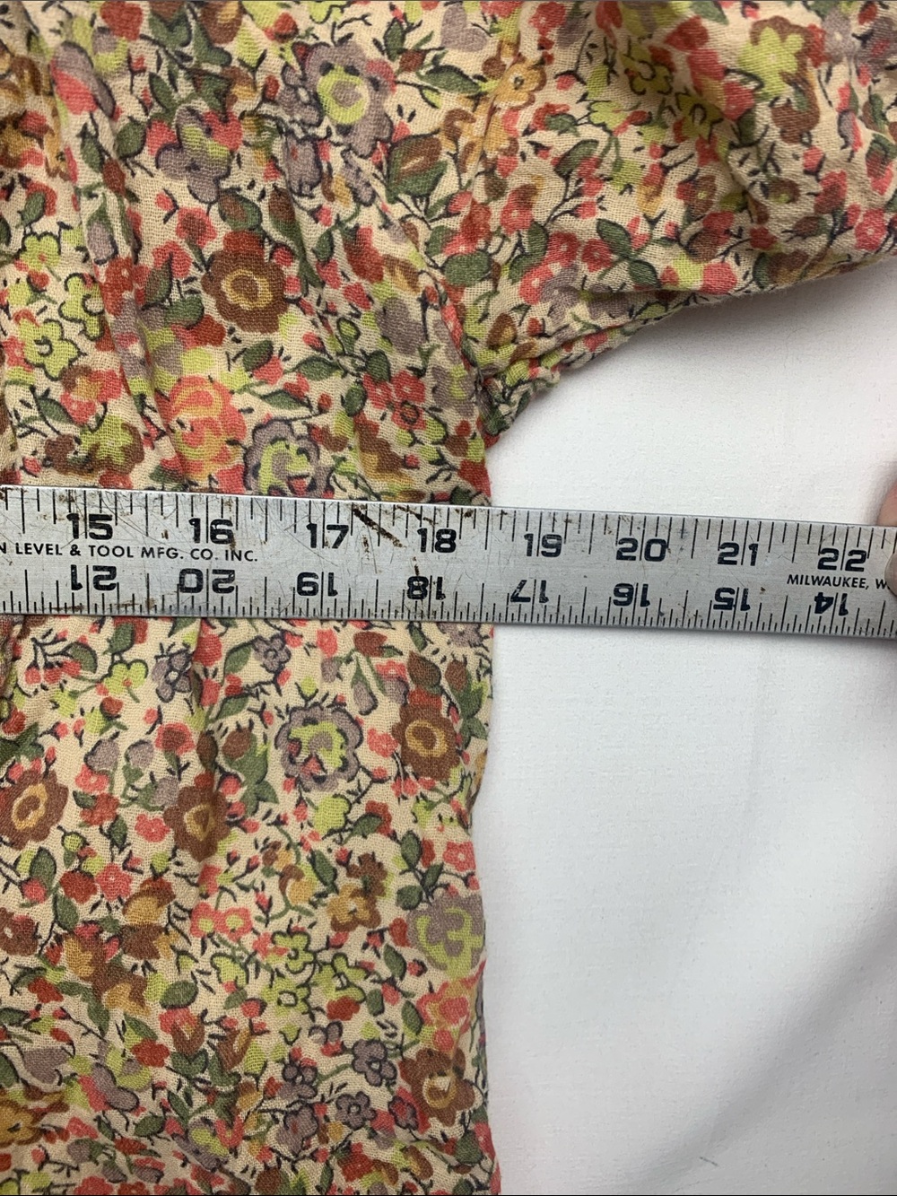 Natural Life size XS Floral Ruffle tie Neck Women's Top Multicolor boho flower - Picture 6 of 9